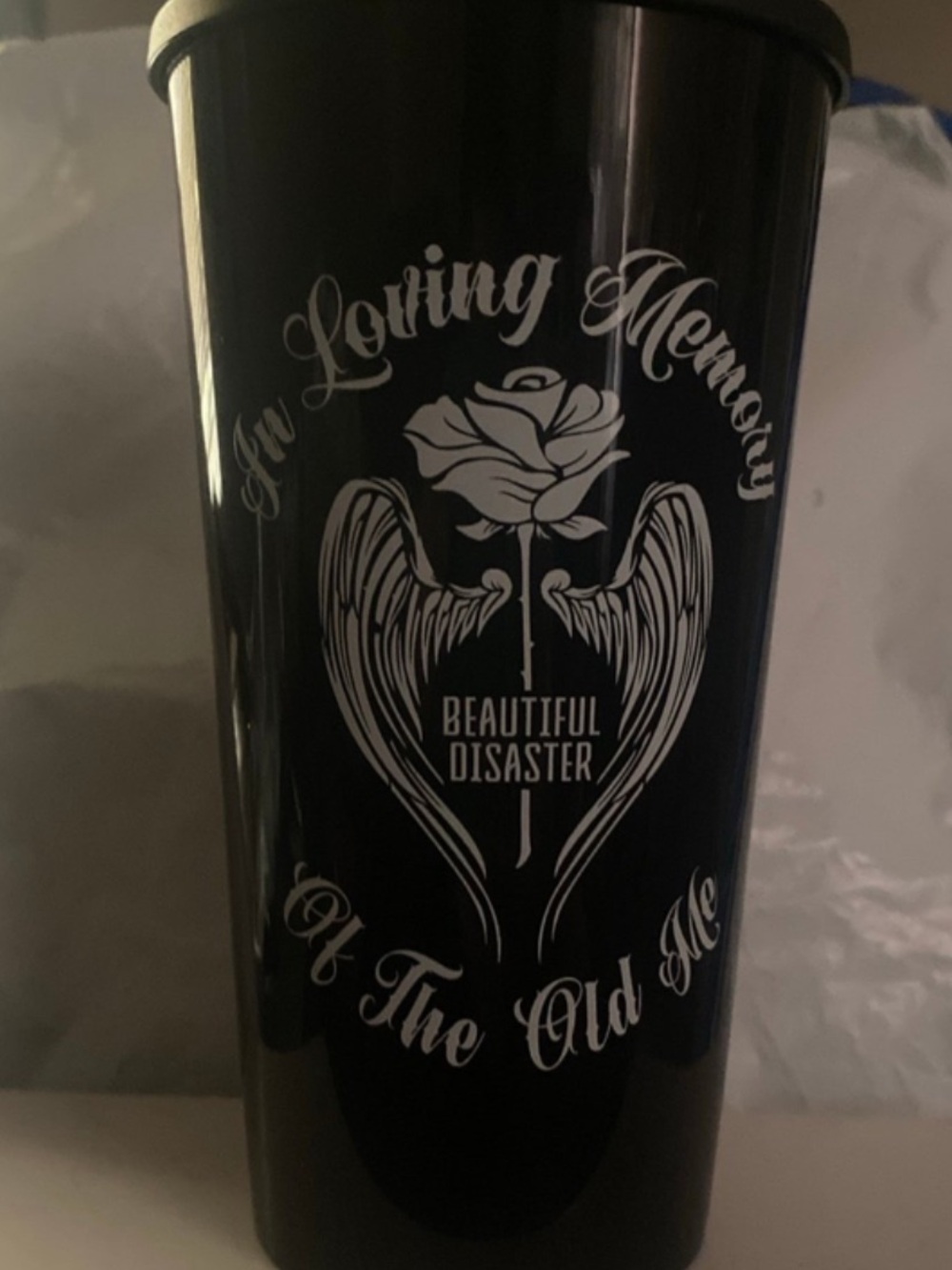 Beautiful Disaster In Loving Memory Tumbler